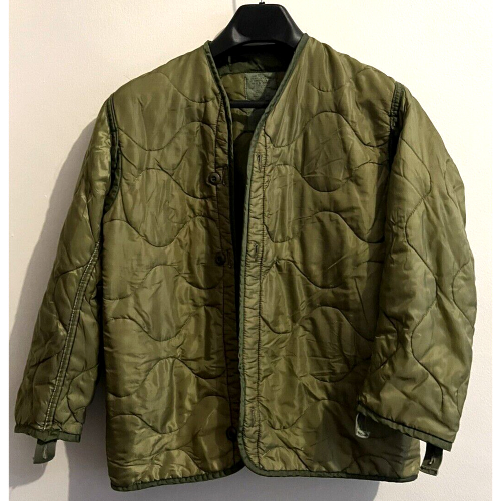 Military BDU Woodland Camo Cold Weather Field Coat DLA100-91-C-8371 - XS X-Short - Picture 16 of 16